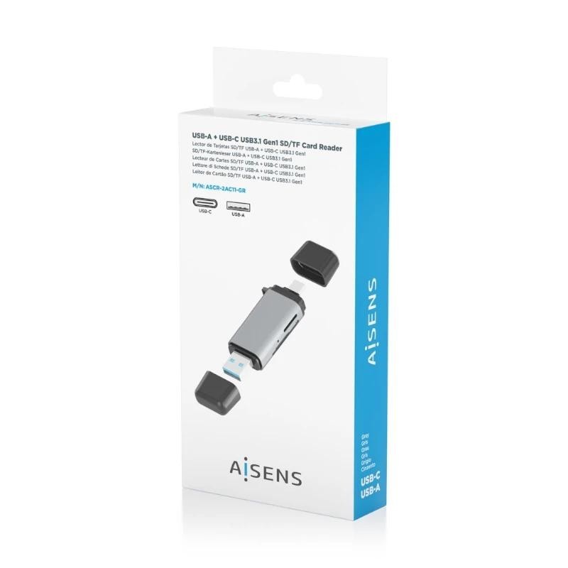 Aisens Lector SD MSD MMC RS-MMC MMCM USBA USBC