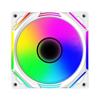 Keep Out Ventilador Caja XFC-120MW Whit 5V ARGB3x2