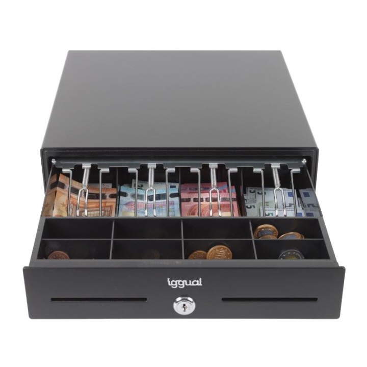 iggual Cajón Portamonedas IRON-XS 33cm 4+8 negro