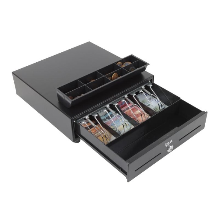 iggual Cajón Portamonedas IRON-XS 33cm 4+8 negro