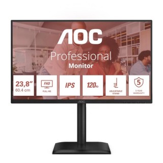 AOC 24E4U Monitor 23.8" 120Hz IPS S-SUB HDMI DP