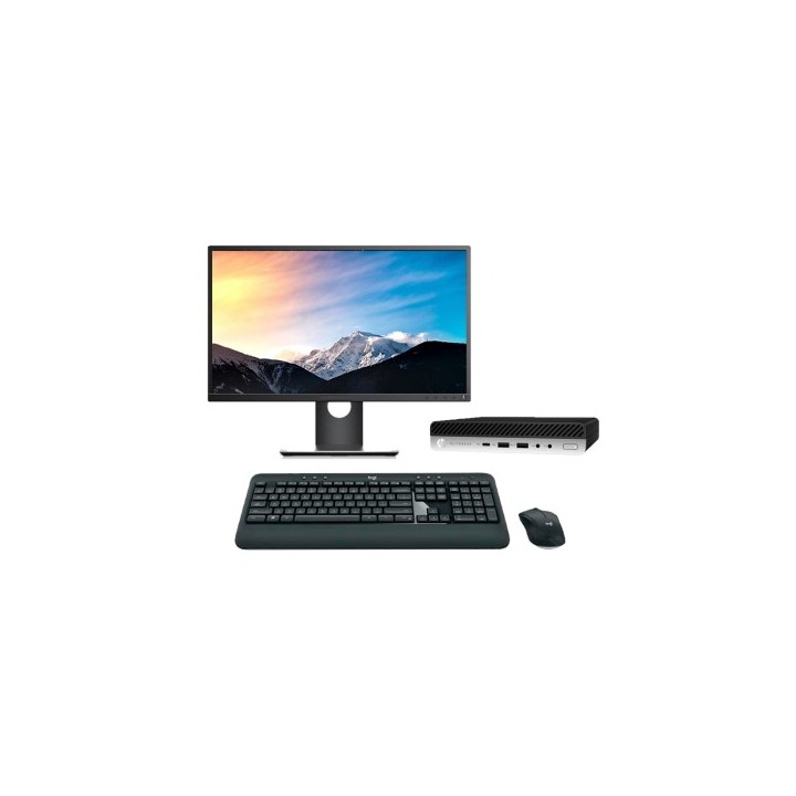 HP EliteDesk 800 G3 Mini PC Core i5 6500T 2.5 GHz | LCD | 8 GB | 240 SSD | WIFI | TEC. Y RATÓN INALÁMBRICO| DP