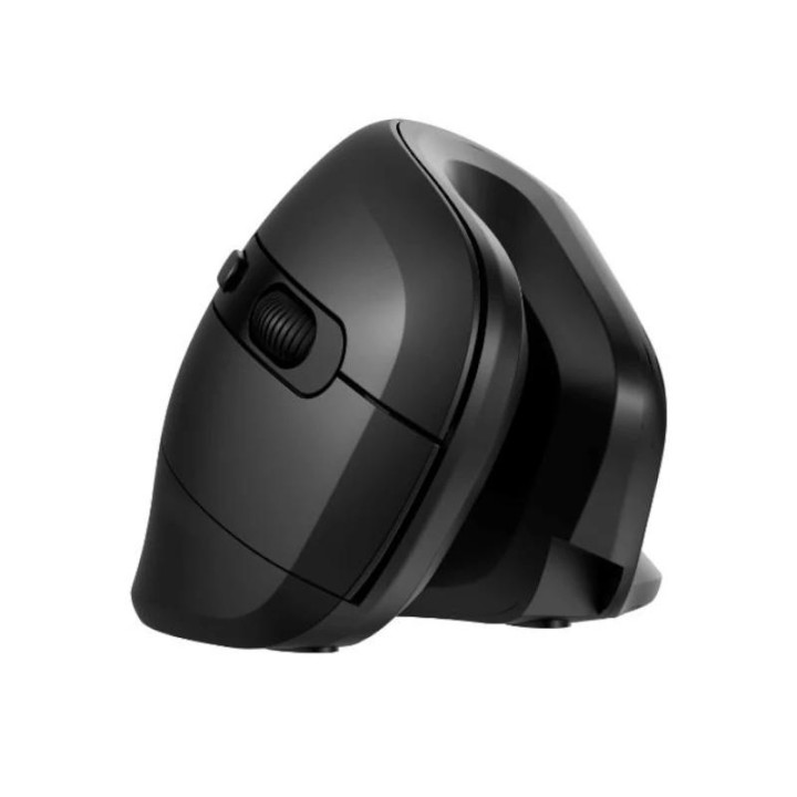 Nilox NXMOEV02 Ratón Vertical Wirelles Sil. Negro