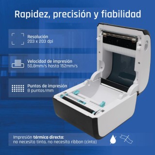 iggual Impresora etiquetas envíos 4X6 USB+Bluetoot