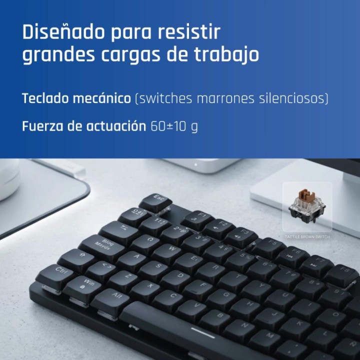 iggual Teclado USB mecánico CK-MECHA-105T negro