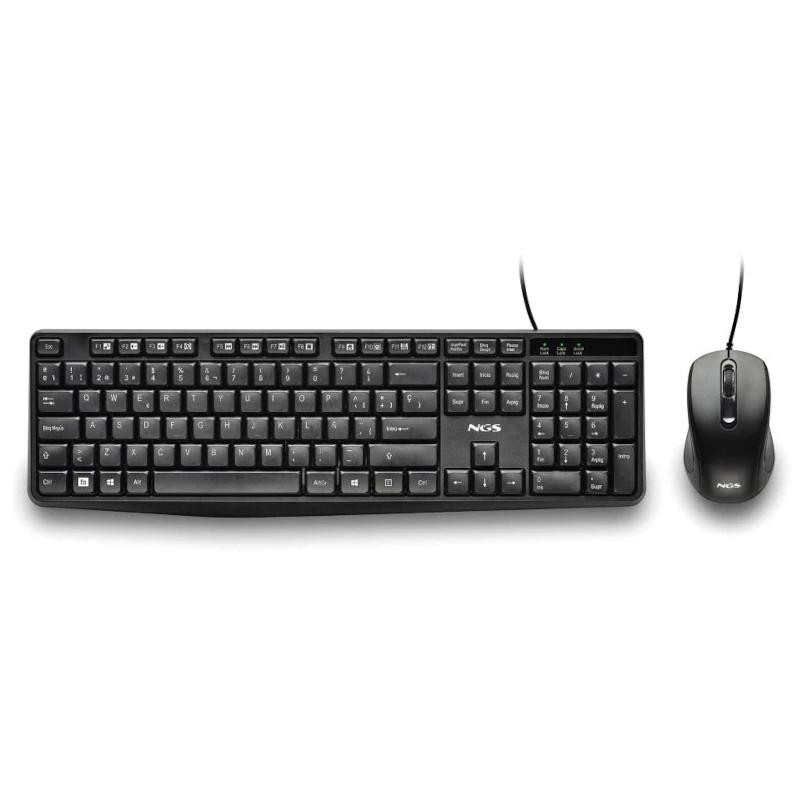 NGS Kit Teclado+Ratón con cable Cocoa