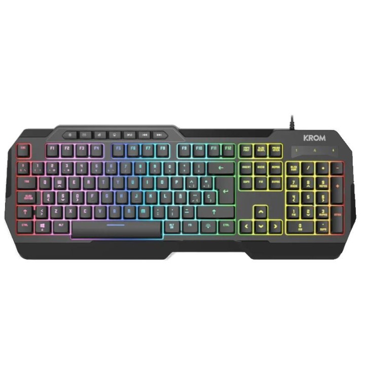 KROM KENTA PC Combo Gaming 4 en 1 RGB Negro