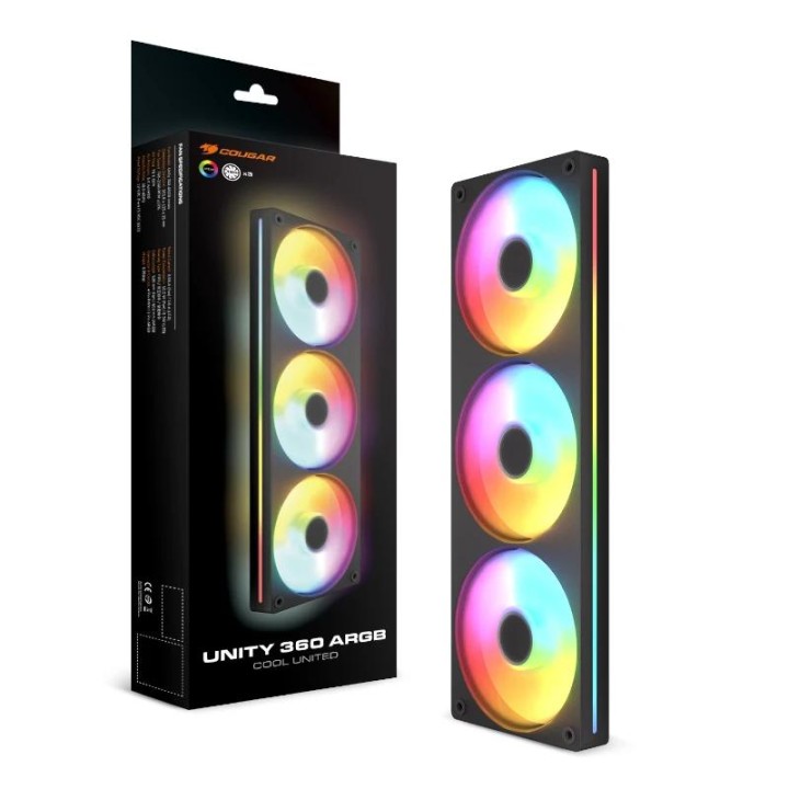 Cougar Ventilador UNITY360-FB Argb 12cm Black