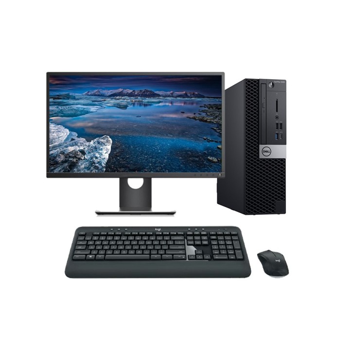 Dell Optiplex 5060 SFF Core i5 8500 3.0 GHz | LCD | 16 GB | 256 NVMe | WIFI | TEC. Y RATÓN INALAMBRICO | WIN 11 | DP