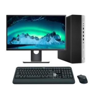 HP EliteDesk 800 G4 SFF Core i5 8500 3.0 GHz | LCD 23" | 16 GB | 256 NVMe | Teclado y ratón inalámbrico | DP