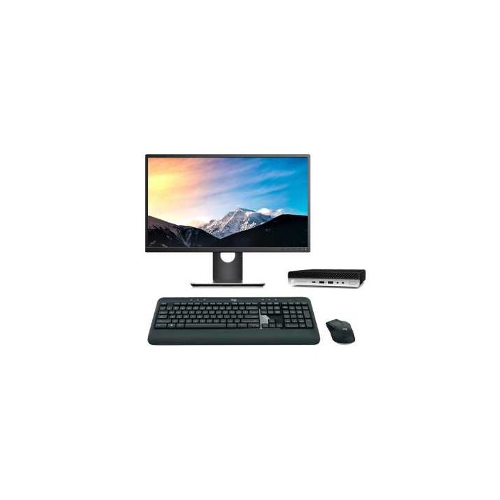 HP EliteDesk 800 G5 Mini PC Core i7 8700 3.2 GHz | LCD | 16 GB | 256 NVMe | WIFI | TEC. Y RATÓN INALAMBRICO | WIN 11 | DP