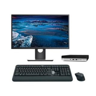 HP EliteDesk 800 G5 Mini PC Core i7 9700 3.0 GHz | LCD | 16 GB | 256 NVMe | WIFI | TEC. Y RATÓN INALÁMBRICO | DP