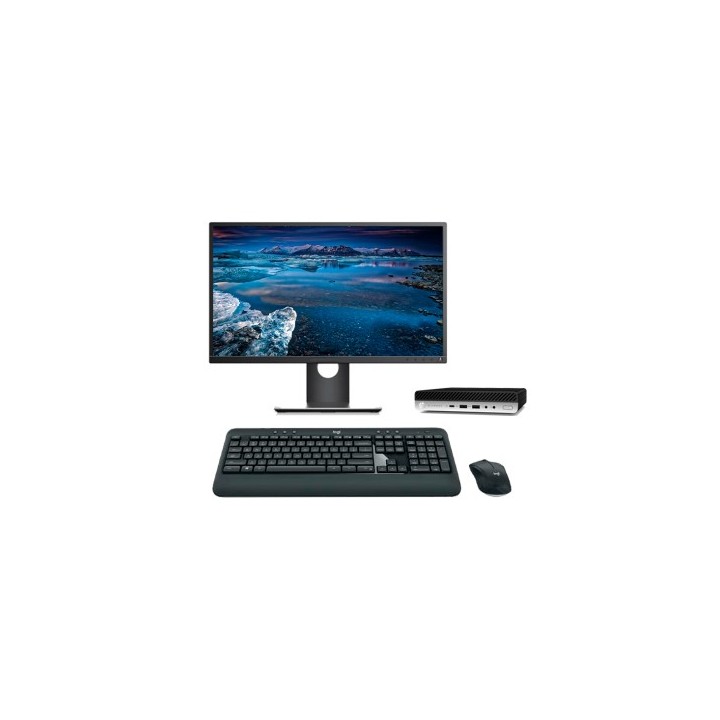 HP EliteDesk 800 G5 Mini PC Core i7 9700 3.0 GHz | LCD | 16 GB | 256 NVMe | WIFI | TEC. Y RATÓN INALÁMBRICO | DP