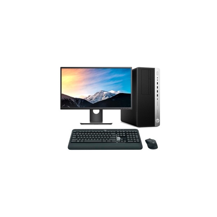 HP EliteDesk 800 G5 MT Core i7 8700K 3.7 GHz | LCD | 16 GB | 256 NVMe | WIFI | TEC. Y RATÓN INALAMBRICO | WIN 11 | DP