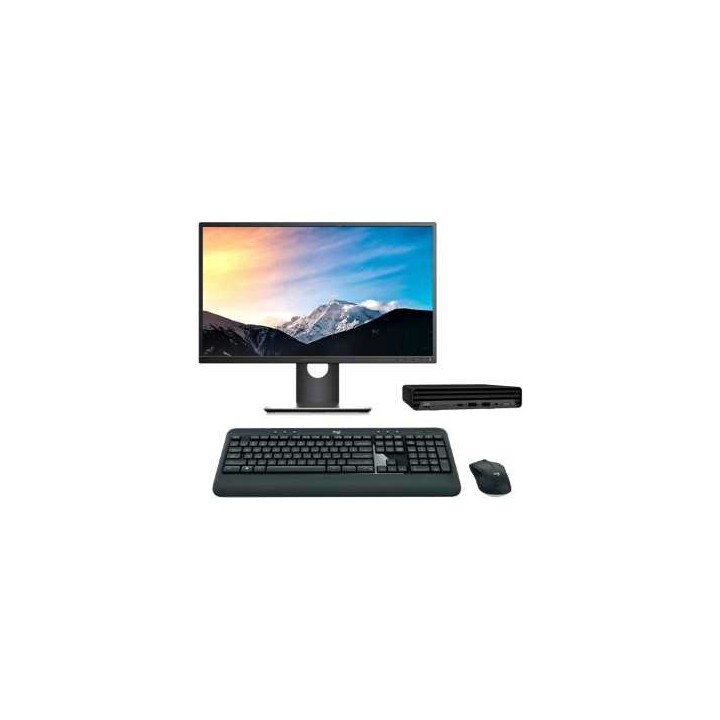 HP EliteDesk 800 G6 Mini PC Core i7 10700T 2.0 GHz | LCD | 16 GB | 256 NVMe | WIFI | TEC. Y RATÓN INALAMBRICO | WIN 11 | DP