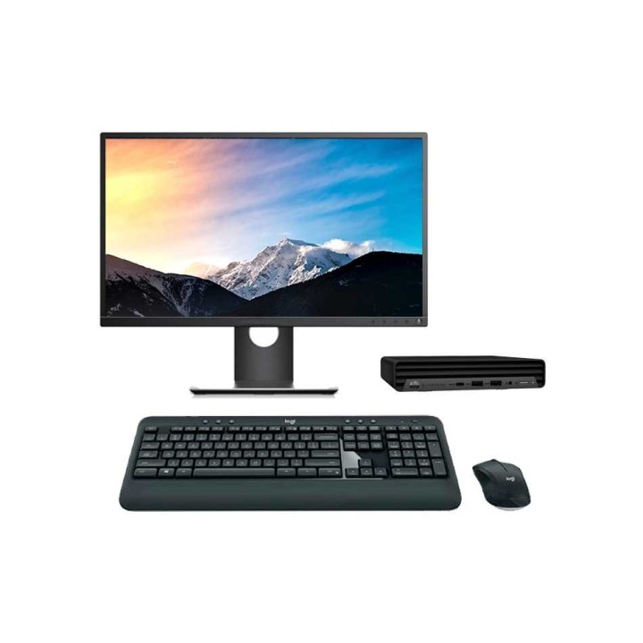 HP EliteDesk 800 G6 Mini PC Core i7 10700T 2.0 GHz | LCD | 16 GB | 256 NVMe | WIFI | TEC. Y RATÓN INALAMBRICO | WIN 11 | DP