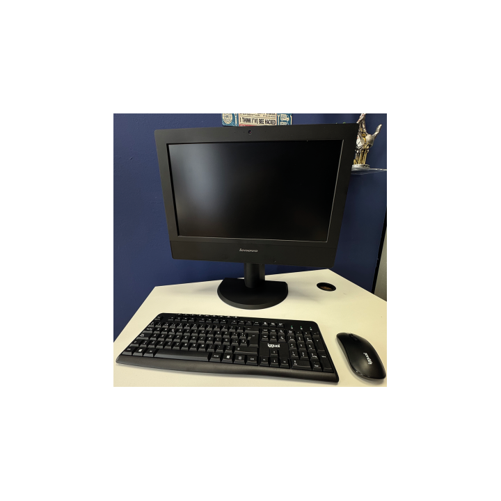 Lenovo ThinkCentre M73Z AIO Core i3 4130 3.4 GHz | 4GB | 240 SSD | 20" | Wifi | Windows | Teclado y ratón | Golpe frontal