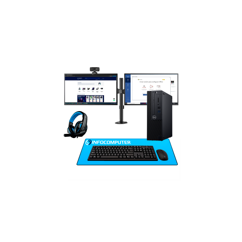 Pack PC Doble Pantalla Ofimática - Pack Start Dual