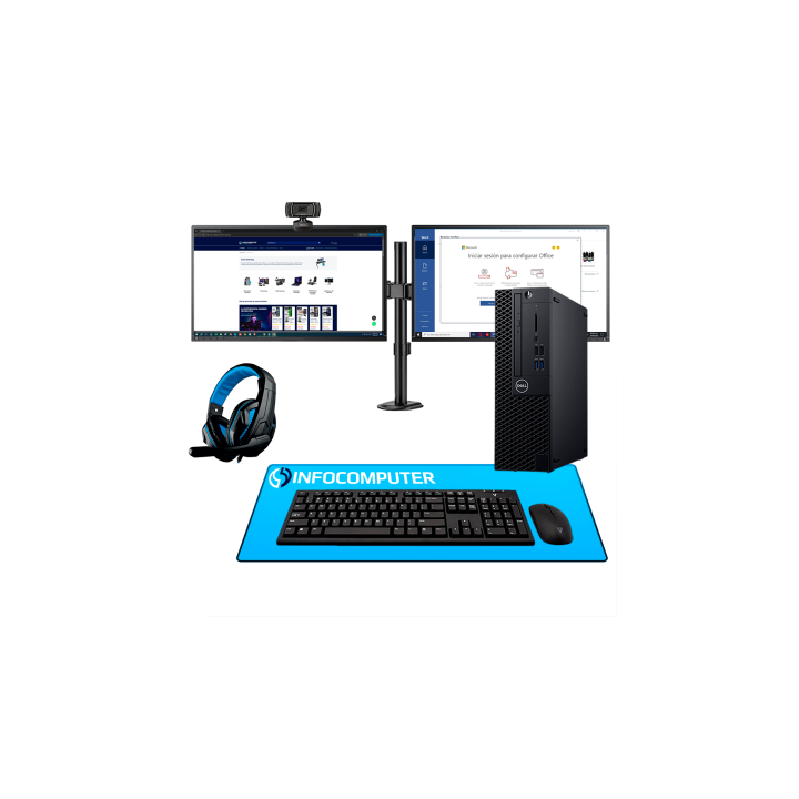 Pack PC Doble Pantalla Ofimática - Pack Start Dual