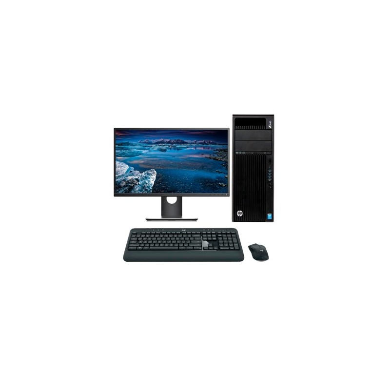 HP Workstation Z440 Xeon E5 1620 V3 3.5 GHz | LCD 23" | 16 GB | 256 SSD | TEC. Y RATÓN INALAMBRICO | Gráfica 2GB | Adaptador VGA