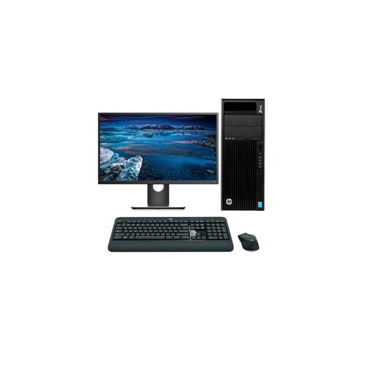 HP Workstation Z440 Xeon E5 1620 V3 3.5 GHz | LCD 23" | 16 GB | 256 SSD | TEC. Y RATÓN INALAMBRICO | Gráfica 2GB | Adaptador VGA