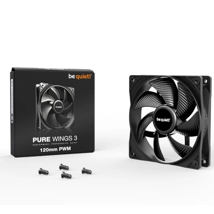 be quiet! Ventilador Pure Wings 3 120mm Negro