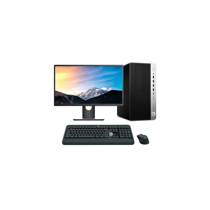 HP ProDesk 600 G4 MT Core i5 8500 3.0 GHz | LCD 23" | 16GB | 256 NVMe | TEC. Y RATÓN INALAMBRICO | DP