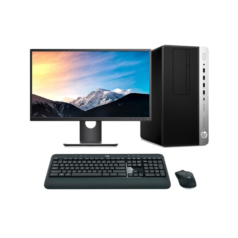HP ProDesk 600 G4 MT Core i5 8500 3.0 GHz | LCD 23" | 16GB | 256 NVMe | TEC. Y RATÓN INALAMBRICO | DP