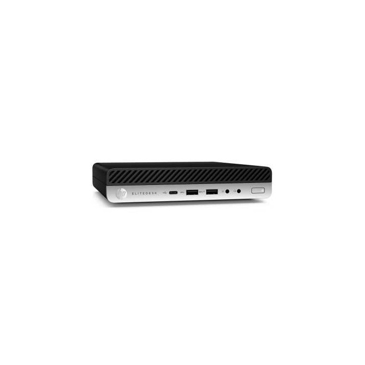 HP EliteDesk 800 G4 Mini PC Core i5 8500T 2.1 GHz | LCD | 16GB | 256 NVMe | TEC. Y RATON INALÁM. | WIN 11 PRO | DP