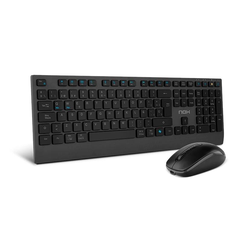 NOX LITE DUO Teclado+Ratón Inalámbrico Negro