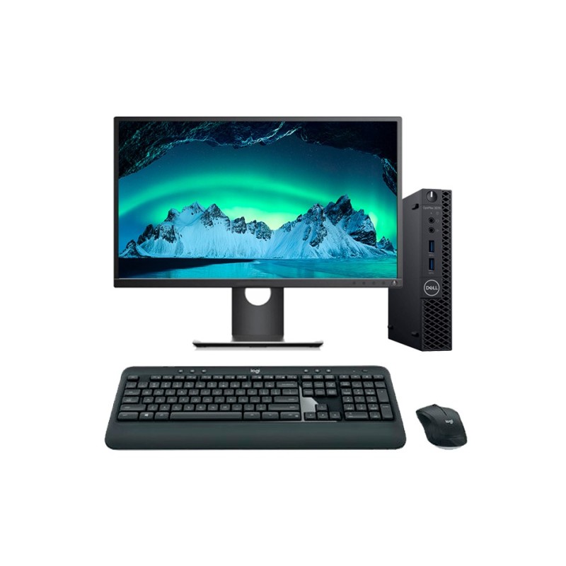 Dell OptiPlex 3070 Mini PC Core i5 9500T 2.2GHz | LCD | 16GB | 256NVMe | WIFI | TEC. Y RATÓN INALÁM. | HDMI | DP
