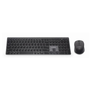 Gembird Kit Teclado+Ratón Inalámbr. Pro Slim Negro