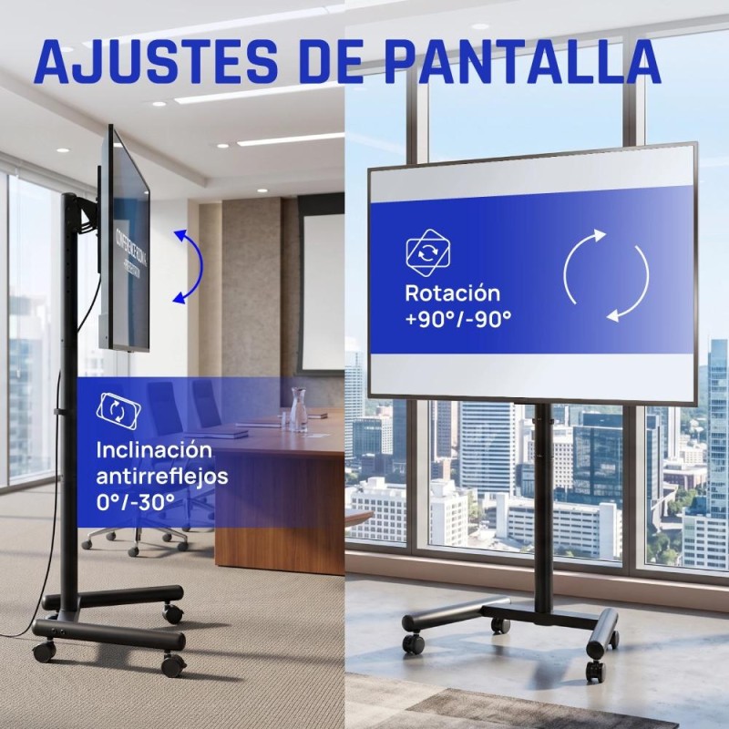 iggual SRTV55 Soporte TV suelo ruedas 13"-55" 20kg