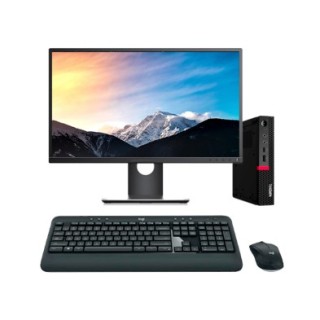 Lenovo ThinkCentre M720q + Monitor | i5-8500 8GB 256GB NVMe W11