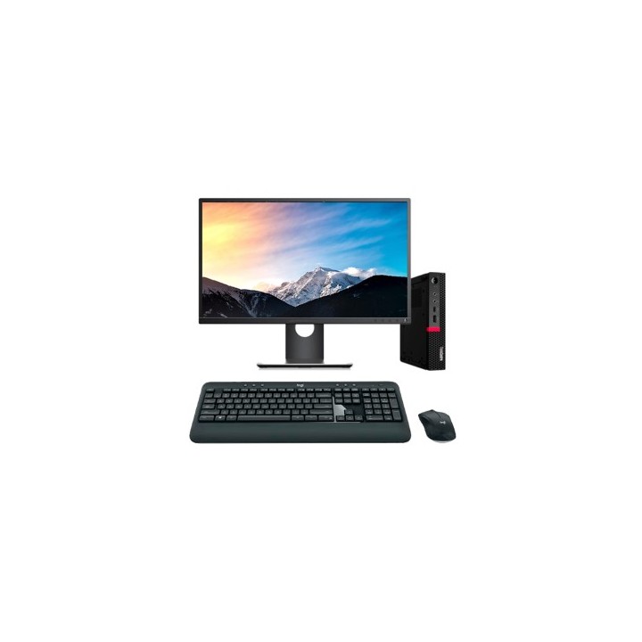 Lenovo ThinkCentre M720q + Monitor | i5-8500 8GB 256GB NVMe W11