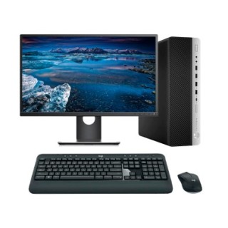 HP EliteDesk 800 G3 SFF + Monitor | i5-6500 8GB 256GB NVMe W10