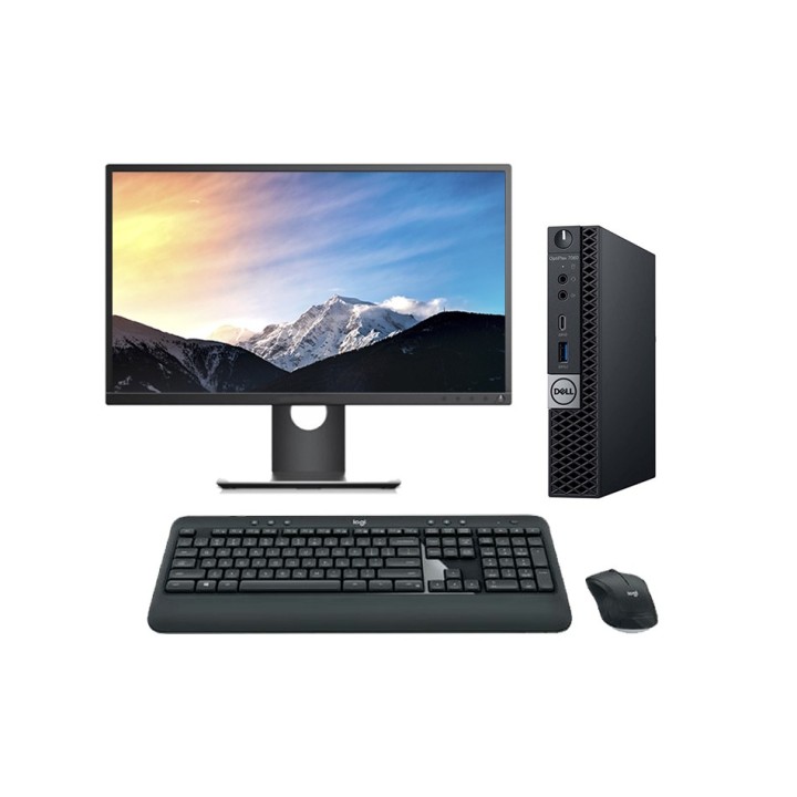 Dell OptiPlex 3070 Micro + Monitor | i7-8700T 16GB 256GB NVMe W11