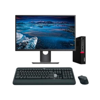 Lenovo ThinkCentre M920q Tiny + Monitor | i7-9700 16GB 256GB NVMe