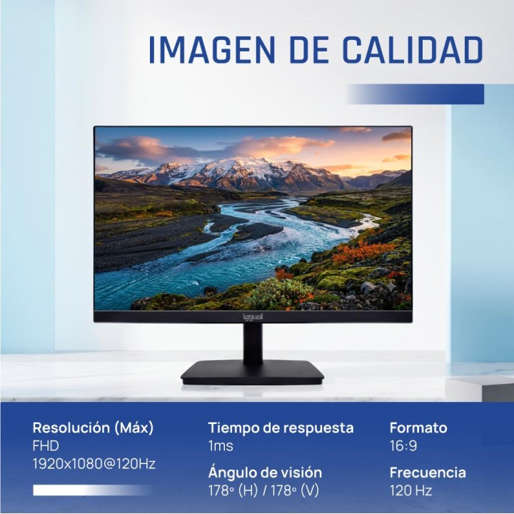 iggual Monitor 24" 120Hz 1ms MM VESA Mini PC