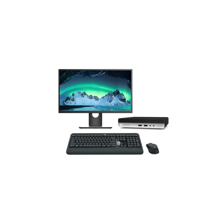 HP ProDesk 600 G4 Mini + Monitor | i5-8500T 16GB 256GB NVMe W11