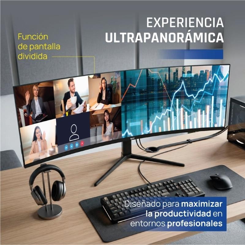 iggual Monitor 49" 5K DQHD 1ms 240Hz MM AA Curvo