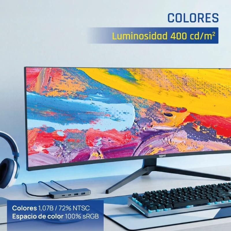 iggual Monitor 49" 5K DQHD 1ms 240Hz MM AA Curvo