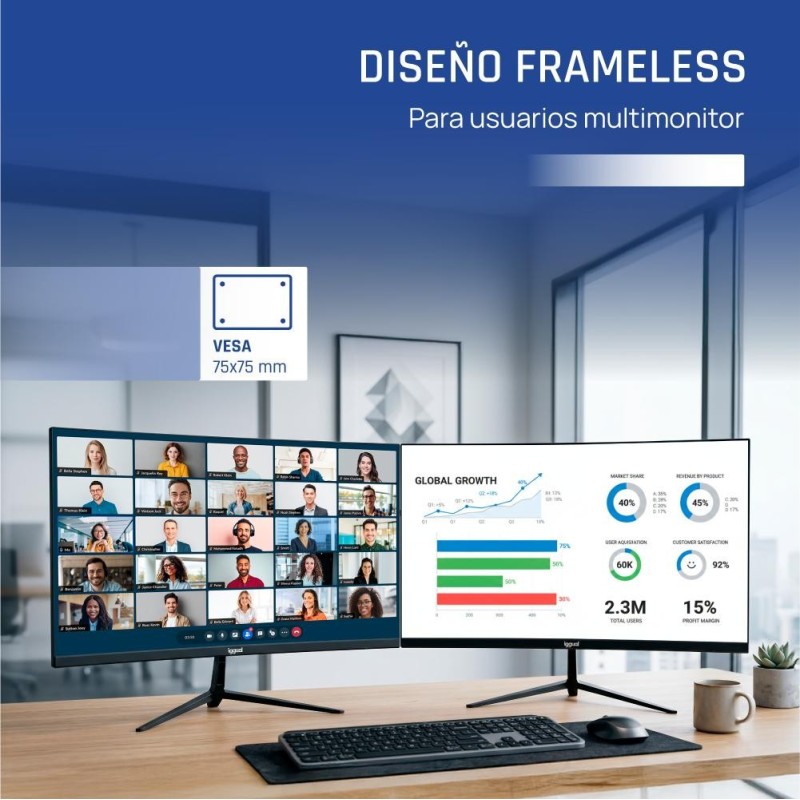 iggual Monitor 24" IPS 1ms FHD 120Hz VGA HDMI MM