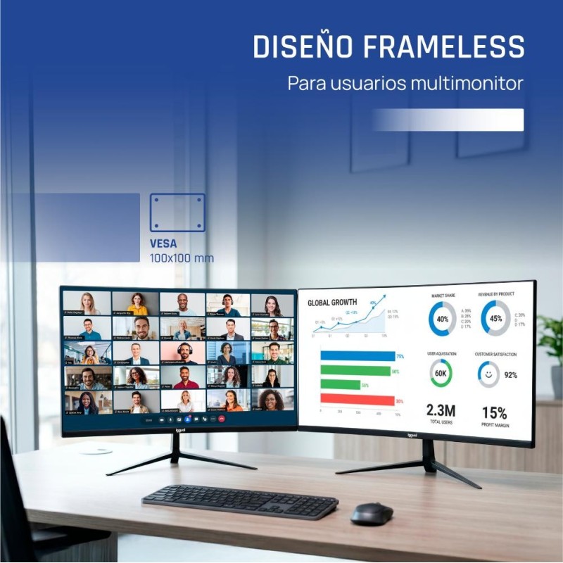 iggual Monitor 27" IPS 1ms FHD 120Hz VGA HDMI MM