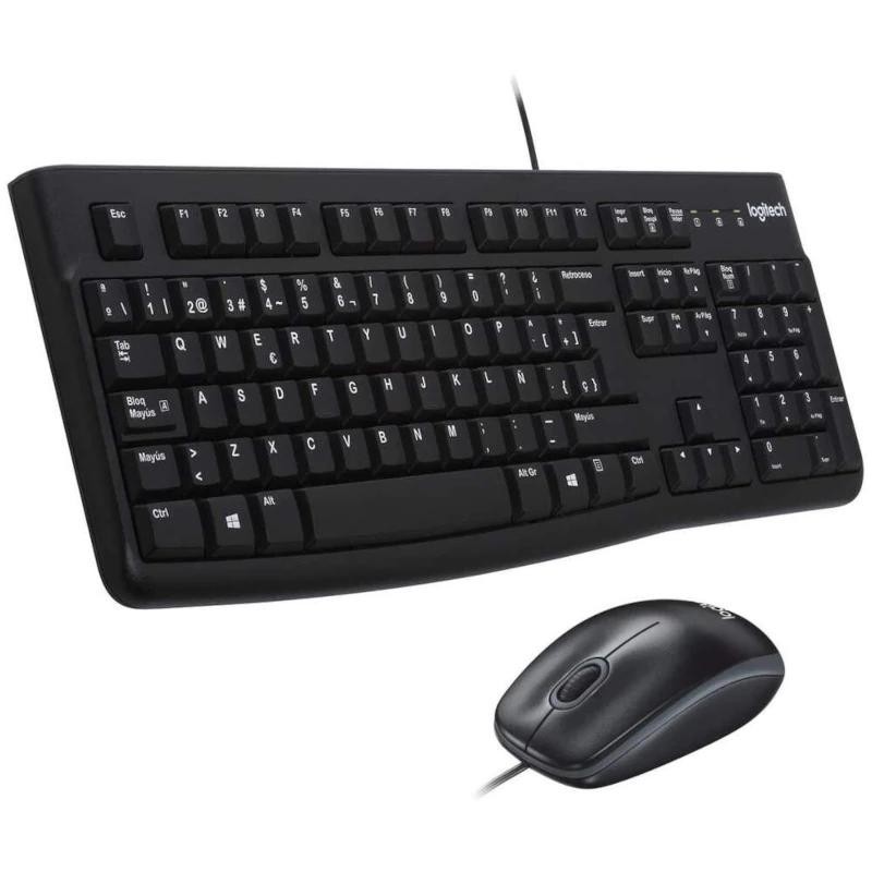 Logitech MK120 Teclado + Ratón óptico 1000dpi USB