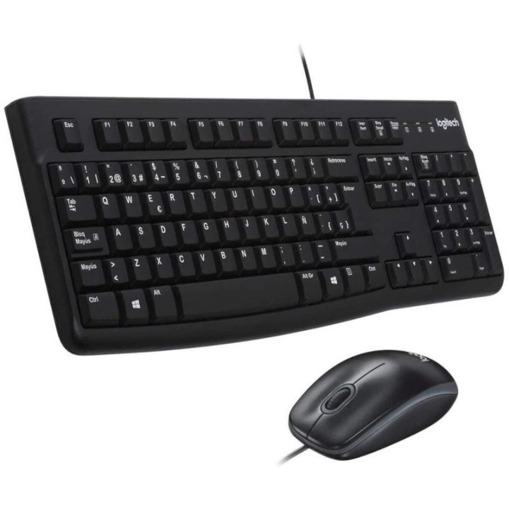 Logitech MK120 Teclado + Ratón óptico 1000dpi USB
