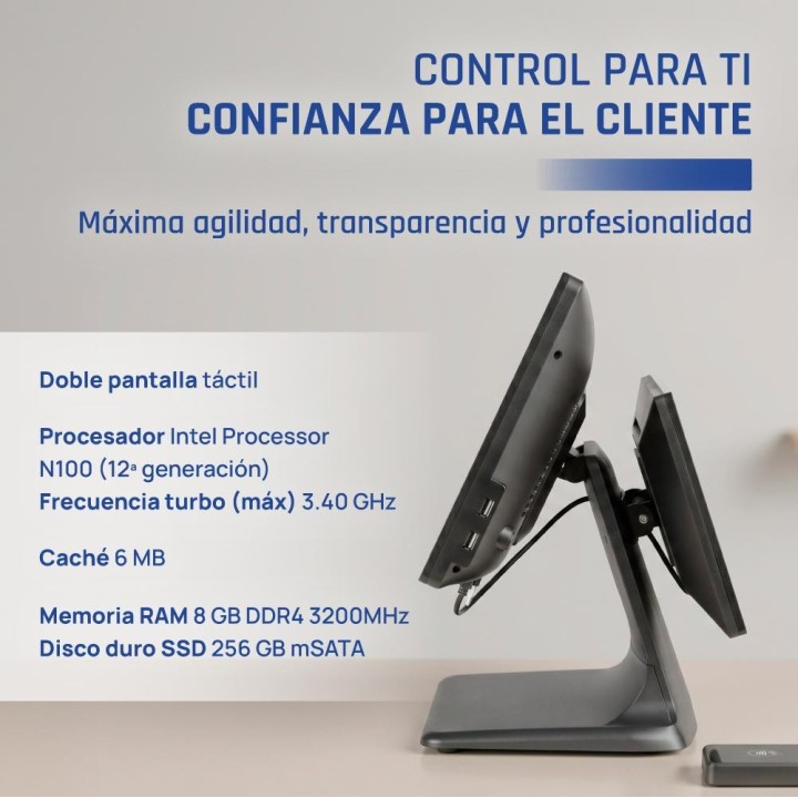 iggual TPV dual 15,6" 11,6" 16:9 N100 8+256GB W11