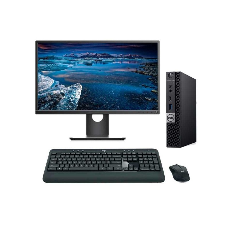 Dell Optiplex 7060 Mini PC Core i5 8500 3.0 GHz | LCD | 16 GB | 256 NVME | WIFI | TEC. Y RATÓN INALAMBRICO | WIN 11 PRO | DP
