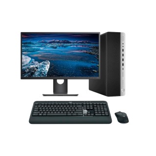 HP EliteDesk 800 G4 SFF Core i5 8500 3.0 GHz | LCD 24" | 16 GB | 256 NVME | TEC. Y RATÓN INALÁMBRICO| DP