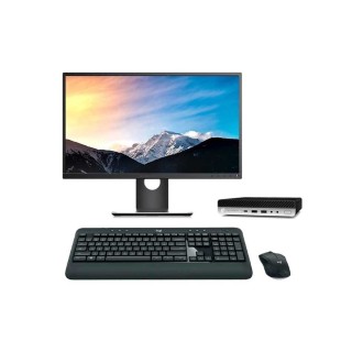 HP EliteDesk 800 G5 Mini PC Core i7 8700 3.2 GHz | LCD | 16 GB | 256 NVMe | WIFI | TEC. Y RATÓN INALAMBRICO | WIN 11 | DP